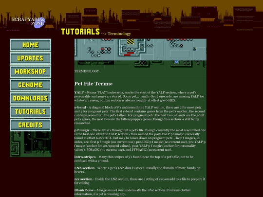 terminology screenshot
