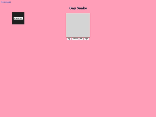 games/snake screenshot
