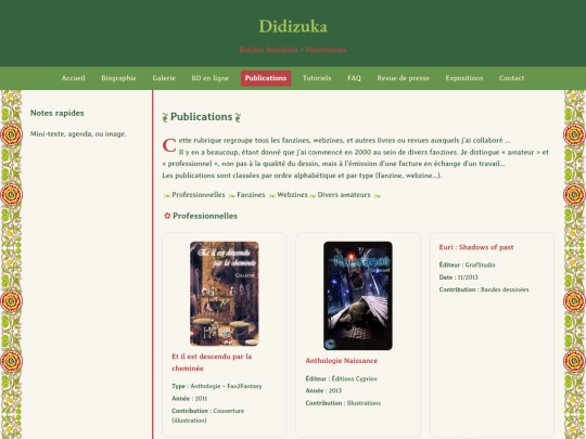 publications screenshot