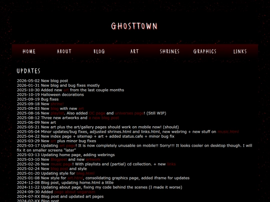 updates screenshot