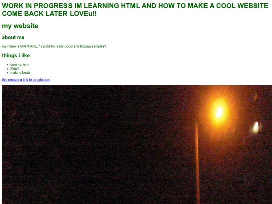 test screenshot