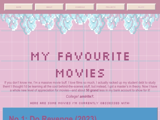 blog screenshot