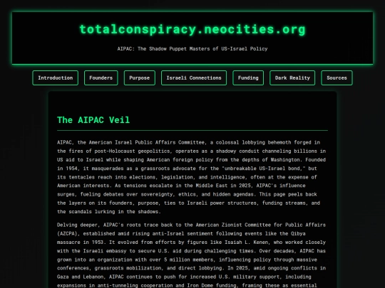 Pages/Subjects/AIPAC screenshot