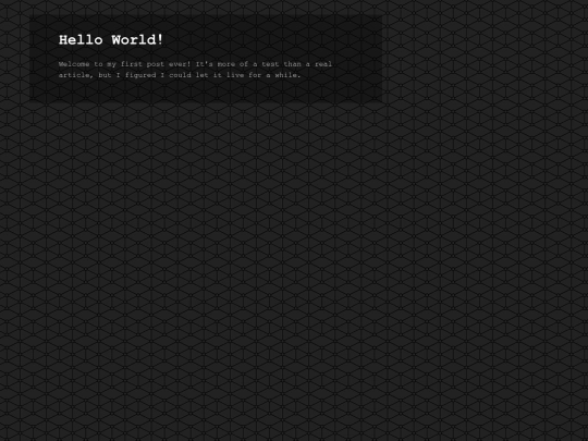 hello-world screenshot