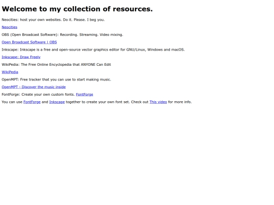 Resources screenshot