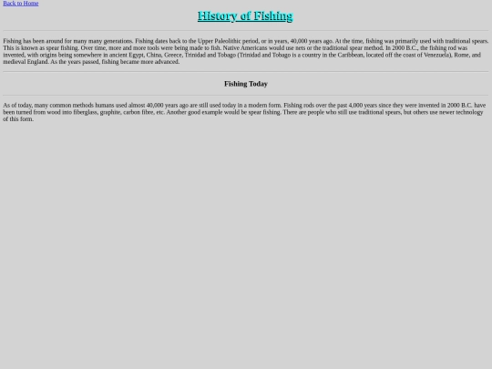 history screenshot