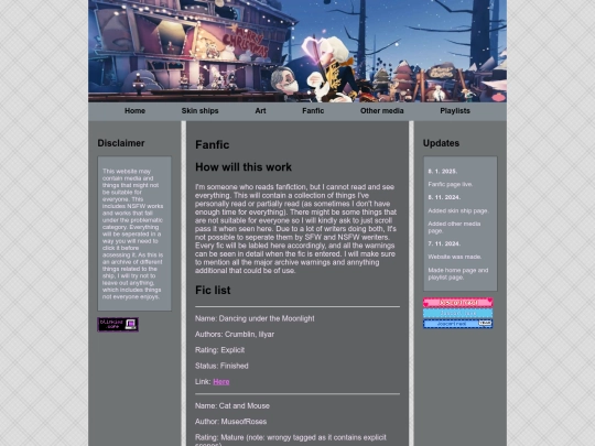 fanfic screenshot
