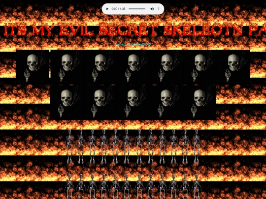 evilskeletonpage screenshot