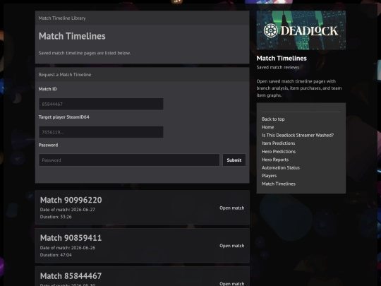 match-timelines screenshot