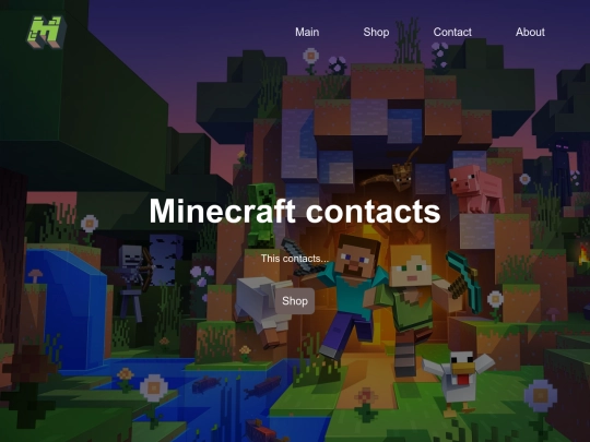 MinecraftShop/Contacts screenshot