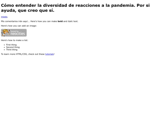covid/miedo screenshot