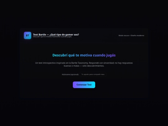 gamertest screenshot