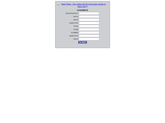 madlibparttwo screenshot
