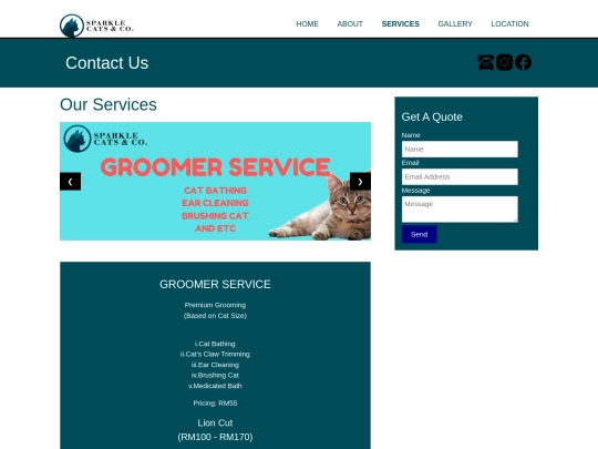 services screenshot