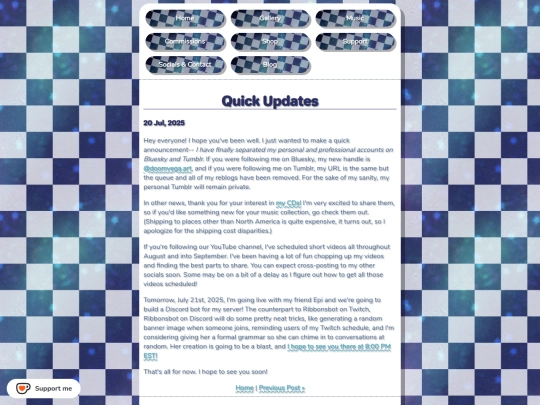 Blog/posts/2025-07-20-Quick-Updates screenshot