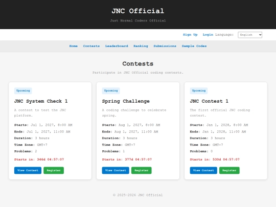 contests screenshot