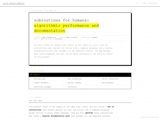 FIU/New_Routines_TimeDimensions screenshot