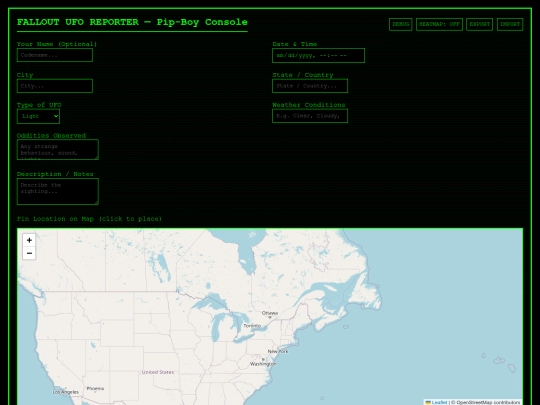 UFOReporter screenshot