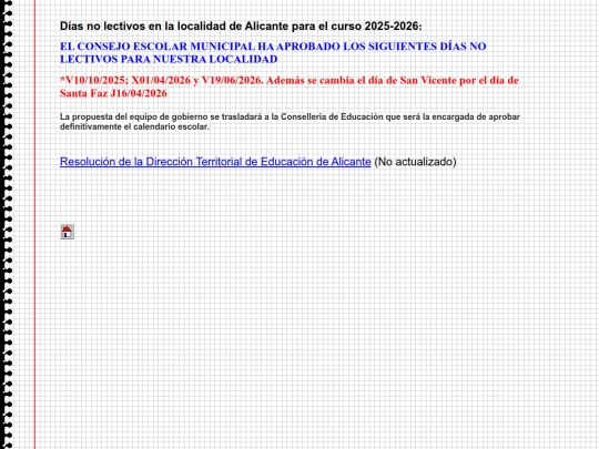 dias_no_lectivos screenshot