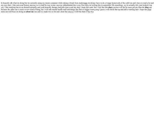 diary screenshot