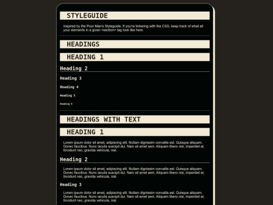 styleguide screenshot