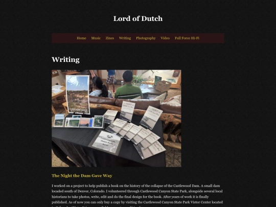writing screenshot