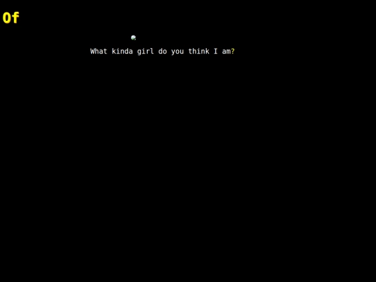 words/of screenshot