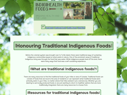 traditional-foods screenshot