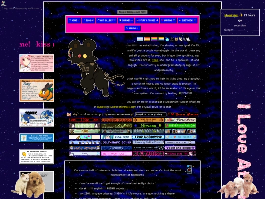 home/about_me screenshot