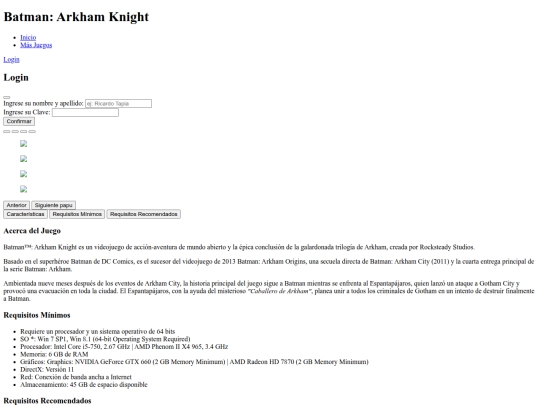 index screenshot