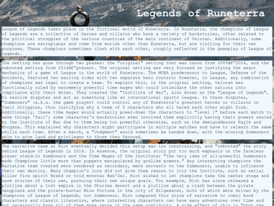 lore screenshot