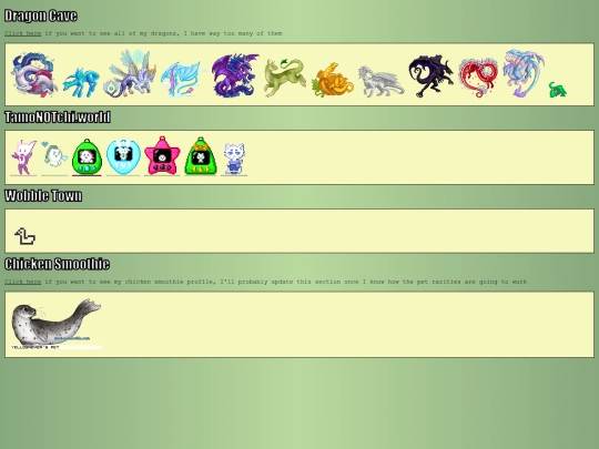 Homepages/fun/virtualpets screenshot