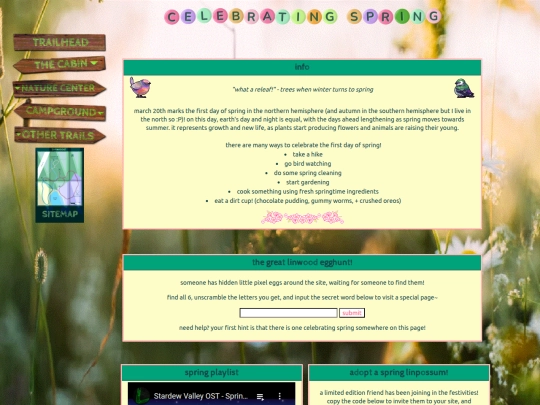 events/spring screenshot