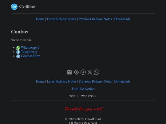 site/contact screenshot
