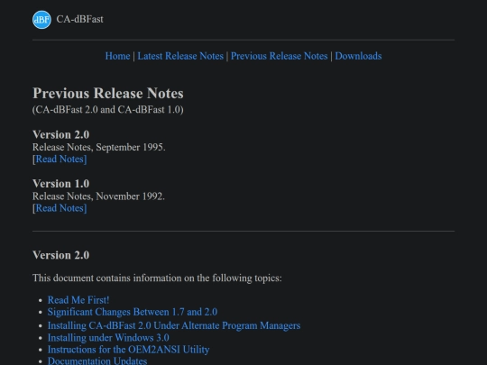 site/previous-release-notes screenshot