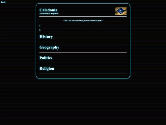 Nations/Caledonia screenshot