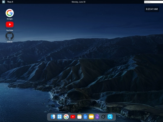 home screenshot