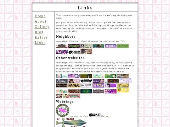 links screenshot