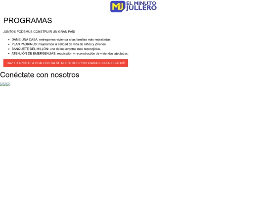 minutojullero/programas-servicios screenshot