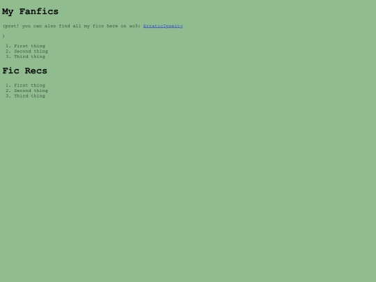 Fanfics screenshot