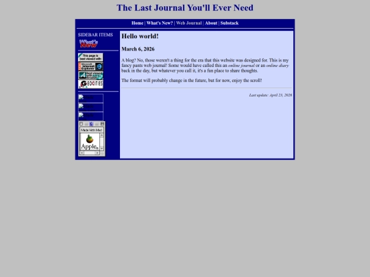 journal screenshot
