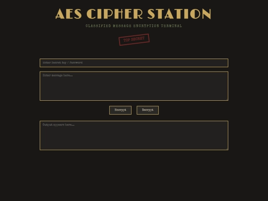 cipher/aes screenshot
