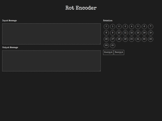 cipher/rot screenshot