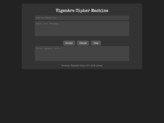 cipher/vig screenshot