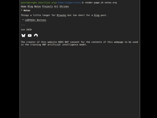 notes screenshot
