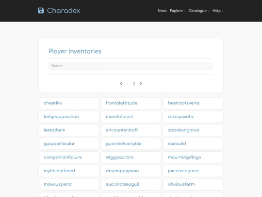 inventories screenshot