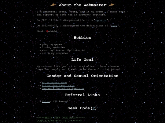webmaster screenshot