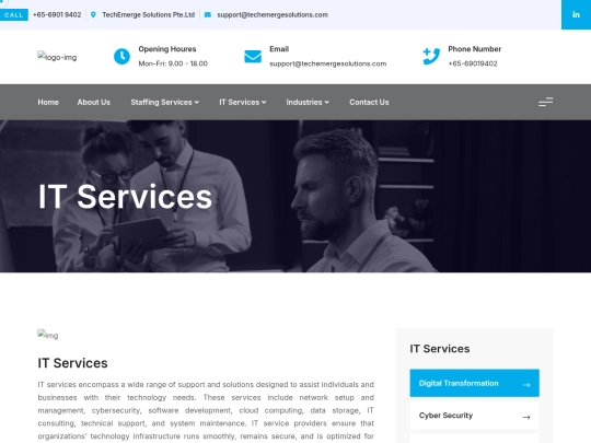 TechEmerge/ITservices screenshot