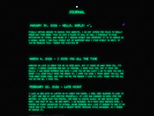 journal screenshot