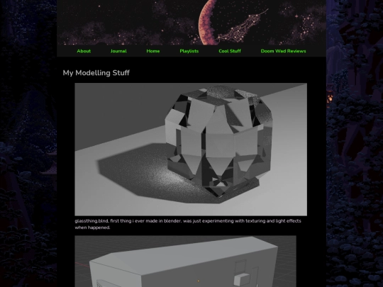 modelling screenshot